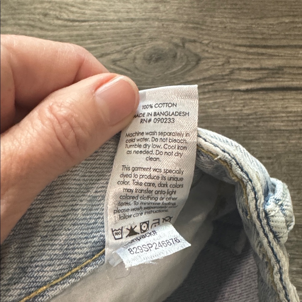 Pacsun Women’s Distressed High Rise Festival Denim Shorts Size 24 - Picture 4 of 7